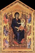 Duccio di Buoninsegna Madonna and Child Enthroned with Six Angels oil painting